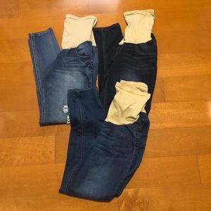 Lot of 3 maternity jeans